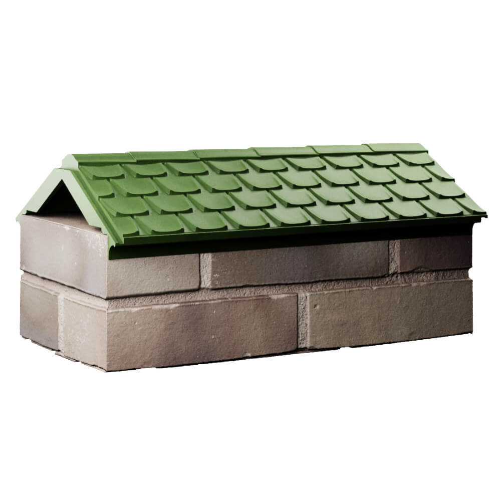 Парапет Zking Эльбрус Зеленый с посадкой на 1 кирпич (255мм) Переславль-Залесский фото