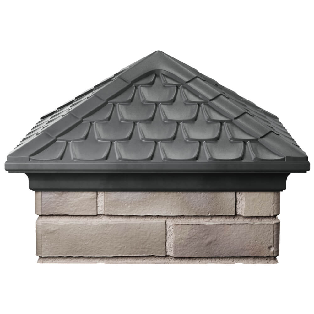 Колпак Zking Эльбрус Серый на столб 1.5х1.5 кирпича (385х385мм) Переславль-Залесский фото