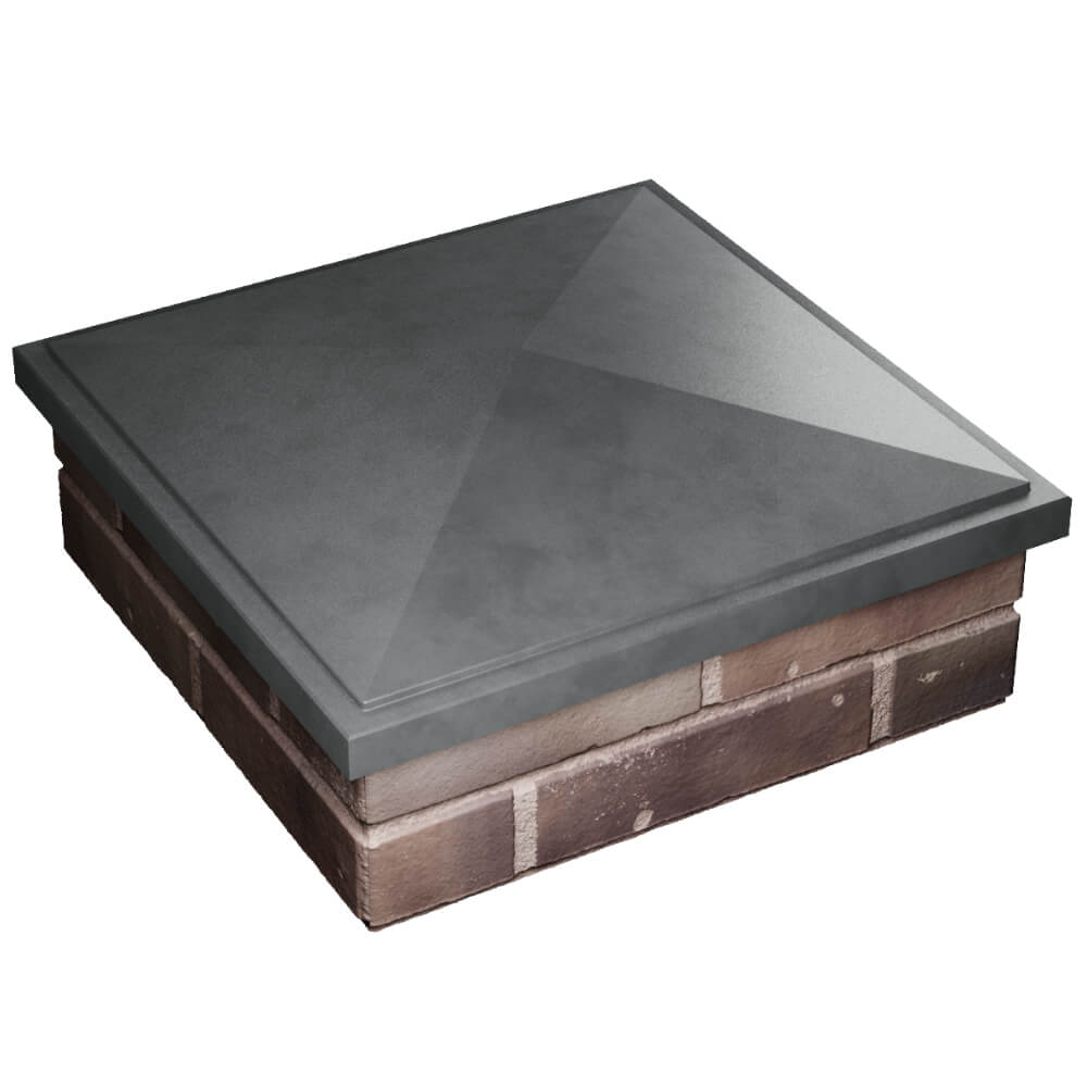 Колпак Zking БонаМоно Серый на столб 2х2 кирпича (515х515, 530х530мм) в Переславле-Залесском фото