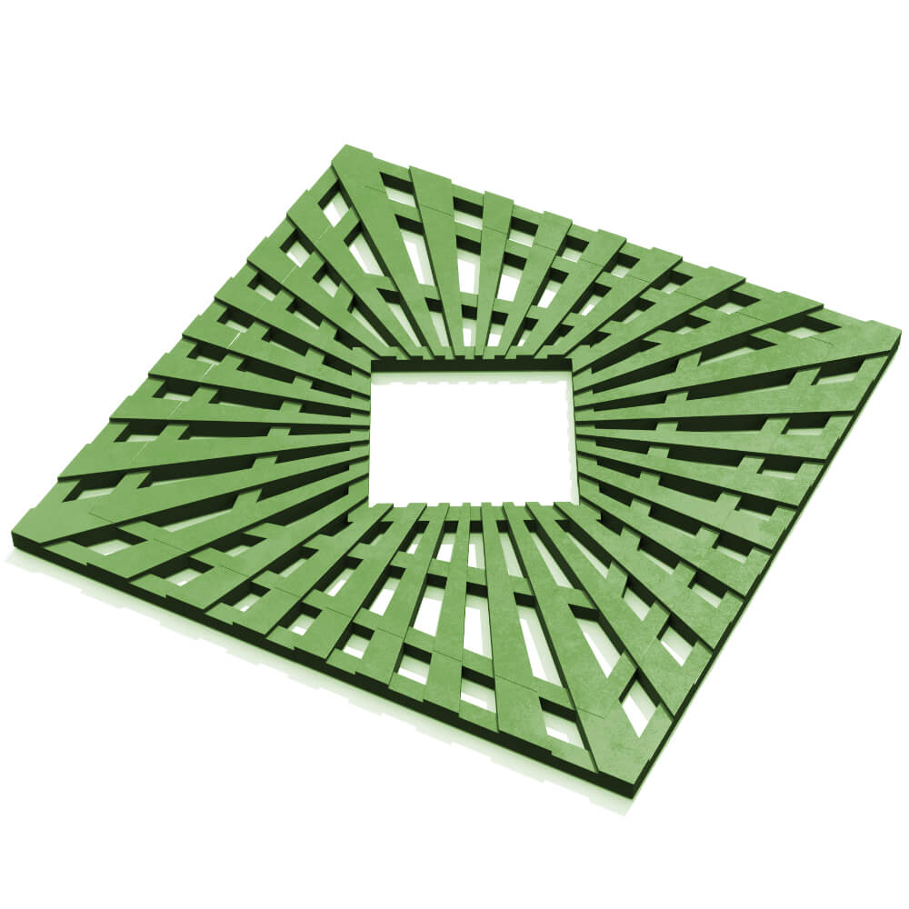 Приствольная решетка для дерева ZKING ATMOSPHERE 1.2х1.2м Зеленая в Переславле-Залесском фото