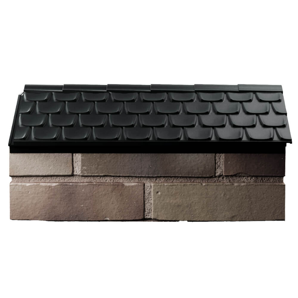 Парапет Zking Эльбрус Черный с посадкой на 1 кирпич (255мм) в Переславле-Залесском фото