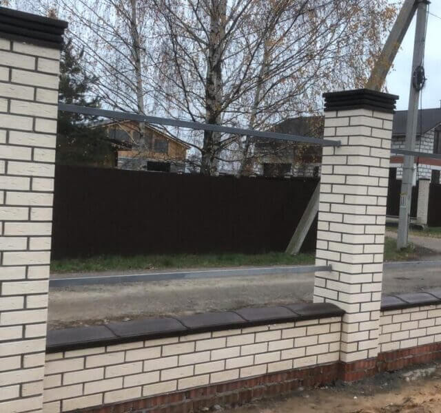 Колпак Zking Бона ХайТек Коричневый на столб 1.5х1.5 кирпича (385х385мм) в Переславле-Залесском фото