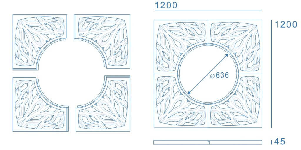 Приствольная решетка для дерева ZKING CRUST 1.2х1.2м Черная в Переславле-Залесском фото