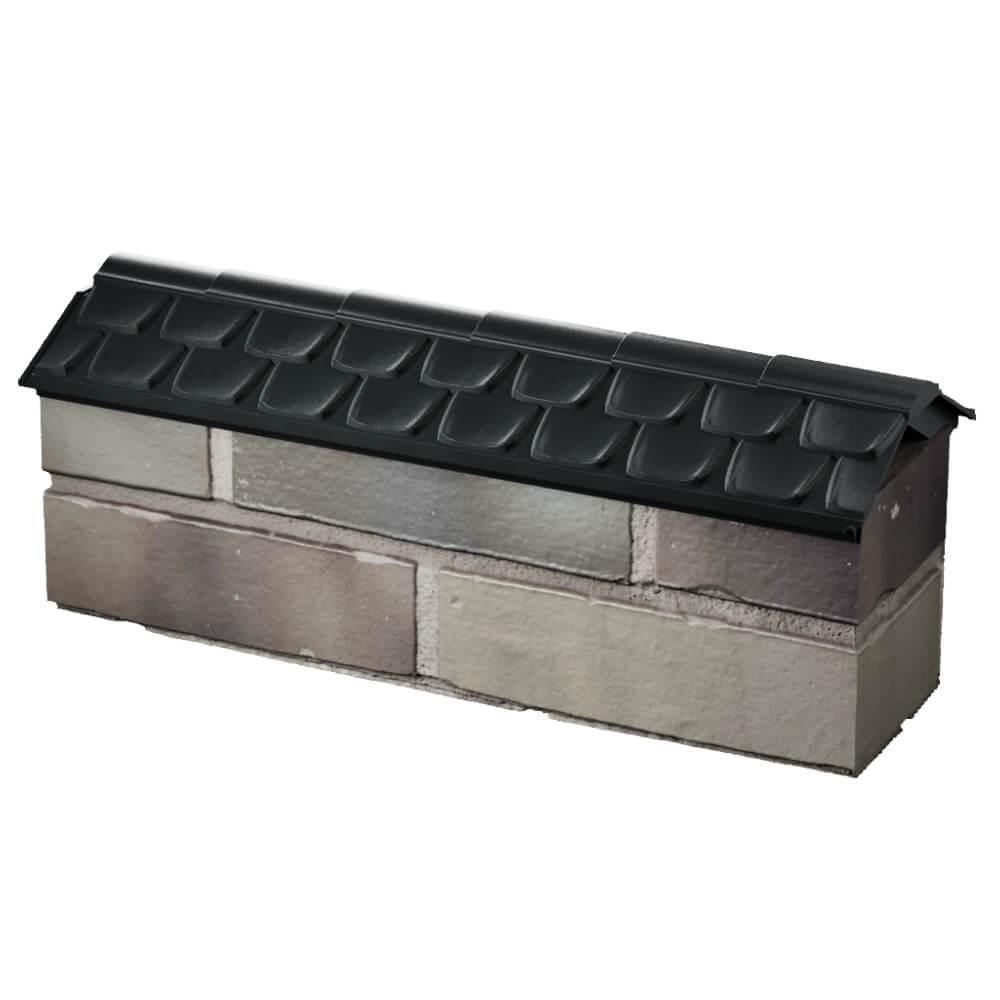 Парапет Zking Эльбрус Черный с посадкой на 0.5 кирпича (130мм) в Переславле-Залесском фото