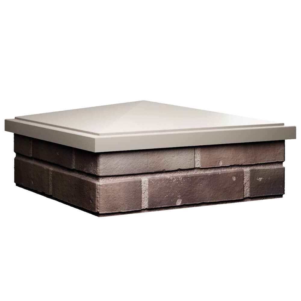 Колпак Zking БонаМоно Бежевый на столб 2х2 кирпича (515х515, 530х530мм) в Переславле-Залесском фото