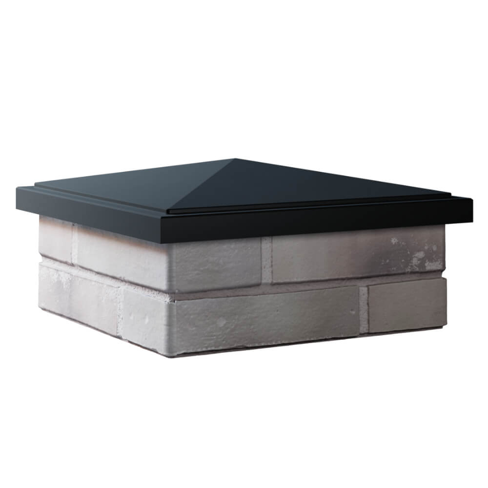 Колпак Zking БонаМоно Черный на столб 1.5х1.5 кирпича (385х385, 400х400мм) в Переславле-Залесском фото