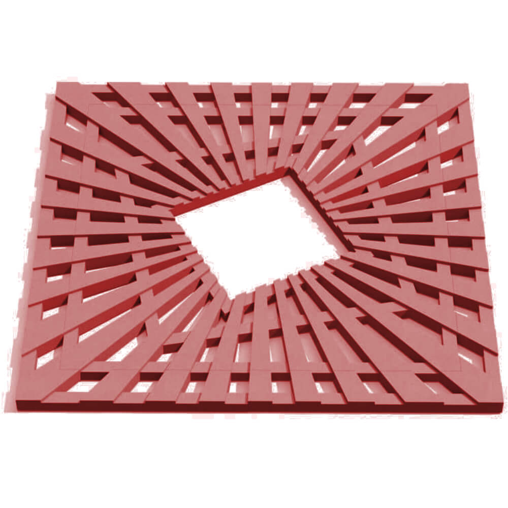 Приствольная решетка для дерева ZKING ATMOSPHERE 1.2х1.2м Красная Переславль-Залесский фото