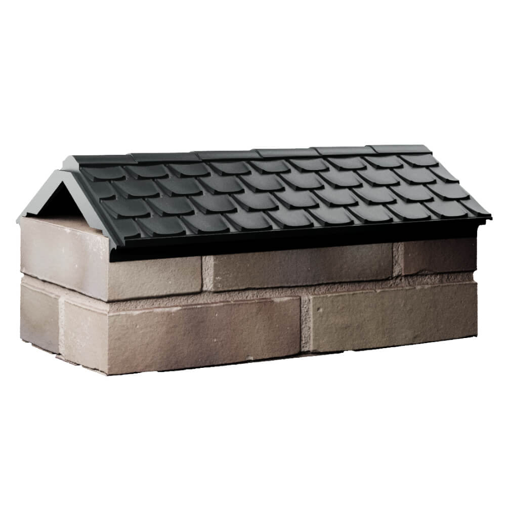 Парапет Zking Эльбрус Черный с посадкой на 1 кирпич (255мм) Переславль-Залесский фото