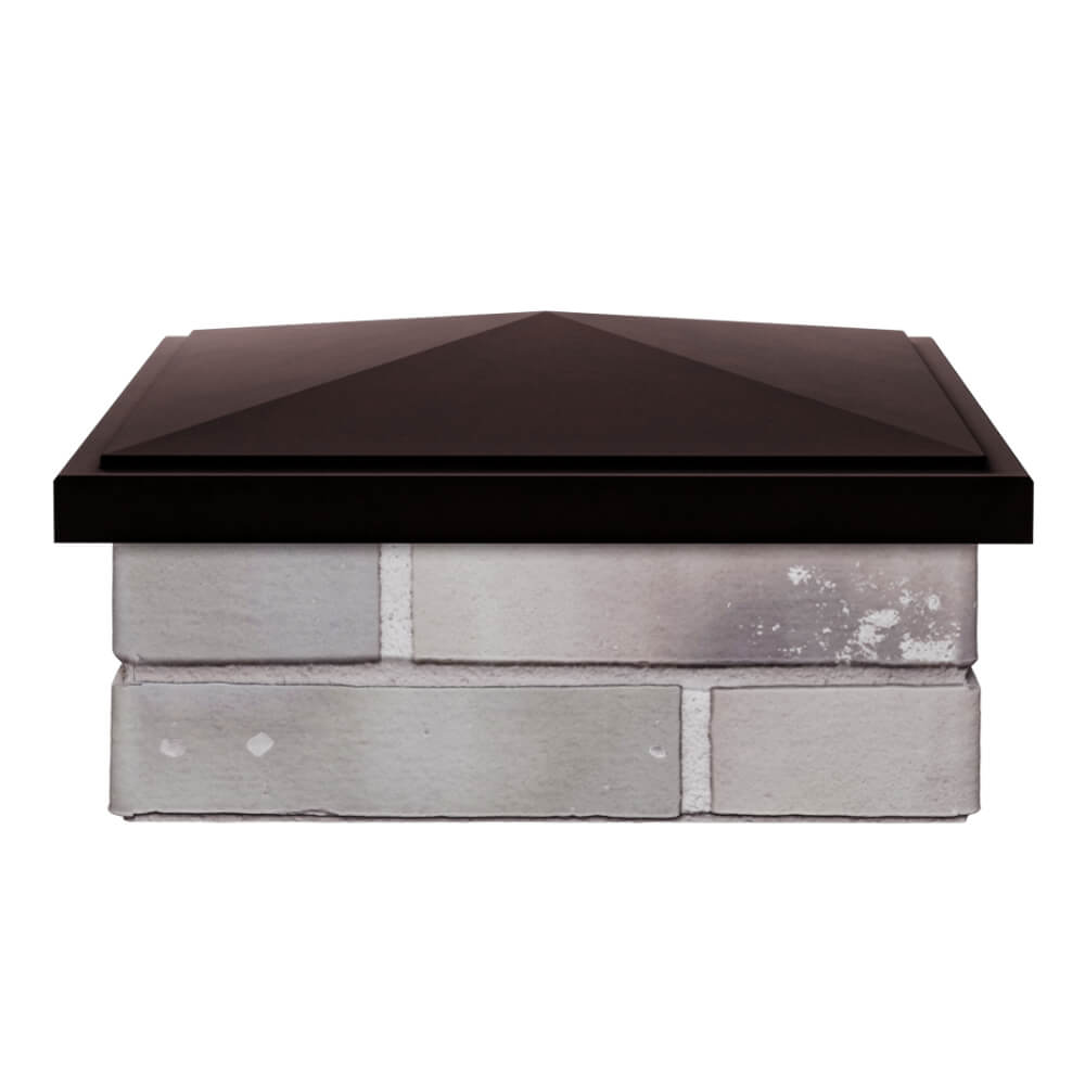 Колпак Zking БонаМоно Коричневый на столб 1.5х1.5 кирпича (385х385, 400х400мм) Переславль-Залесский фото