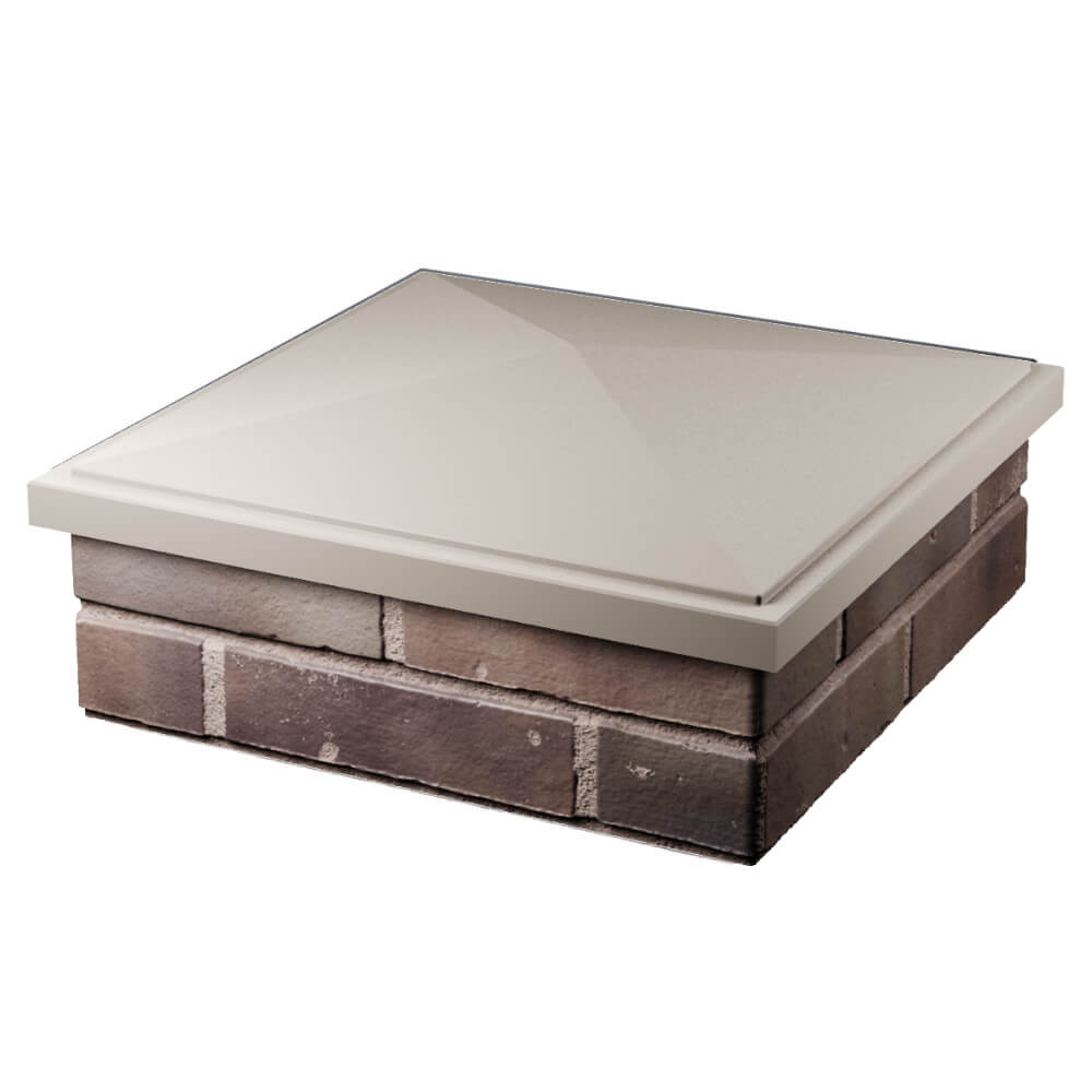 Колпак Zking БонаМоно Бежевый на столб 2х2 кирпича (515х515, 530х530мм) в Переславле-Залесском фото