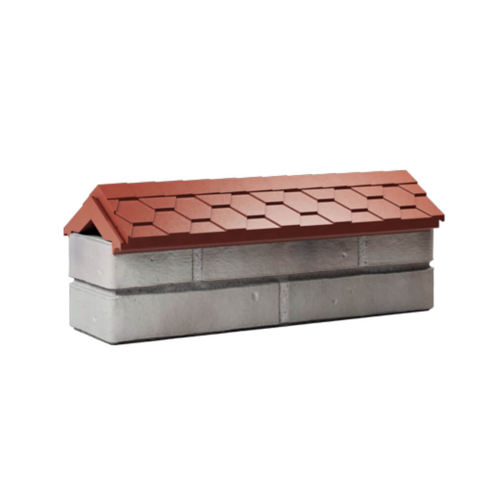 Парапет Zking Эверест Красный с посадкой на 0.5 кирпича (130мм) Переславль-Залесский фото