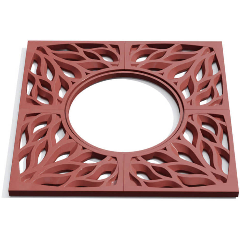 Приствольная решетка для дерева ZKING CRUST 1.2х1.2м Красная Переславль-Залесский фото