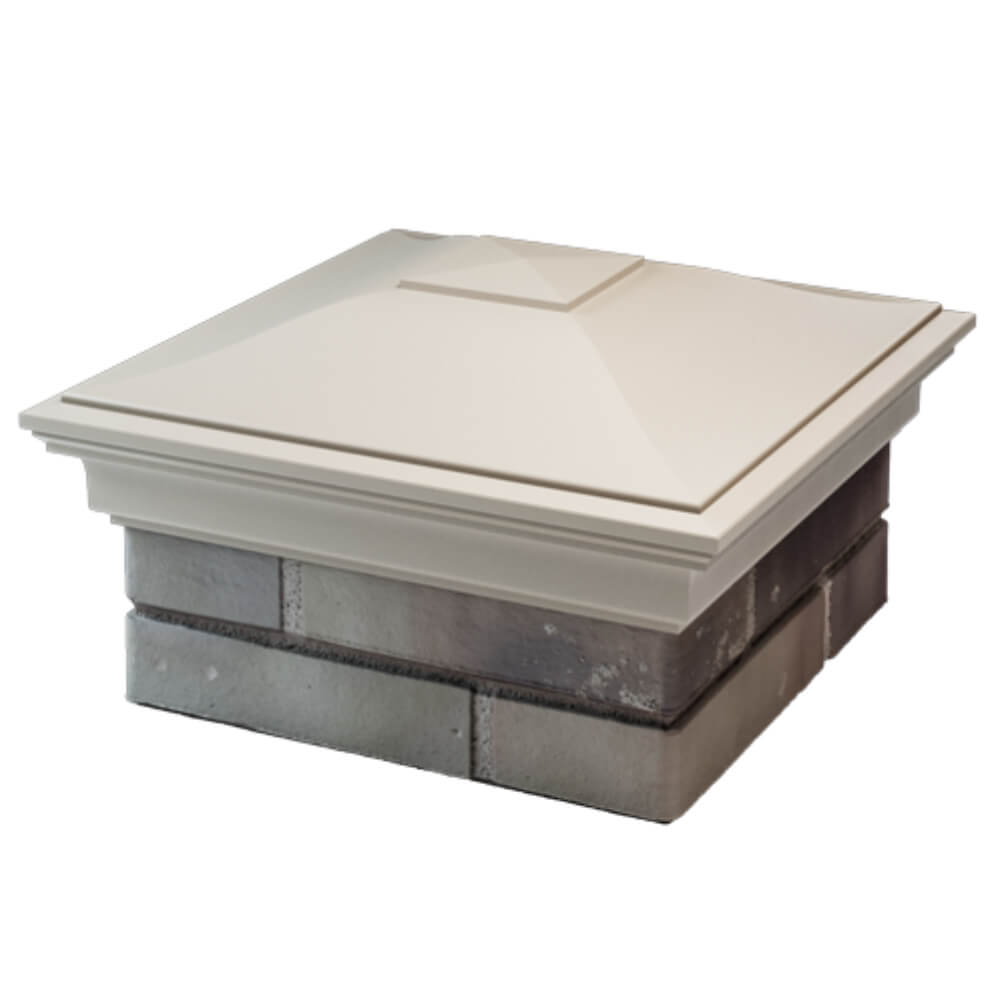 Колпак Zking Монблан Бежевый на столб 1.5х1.5 кирпича (385х385мм) в Переславле-Залесском фото