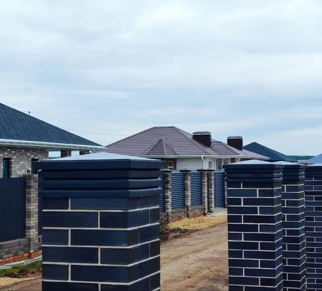 Колпак Zking Бона ХайТек Серый на столб 1.5х1.5 кирпича (385х385мм) в Переславле-Залесском фото