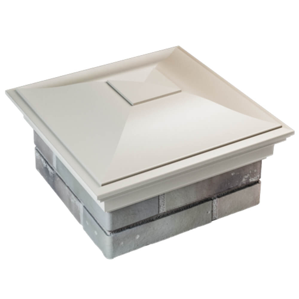 Колпак Zking Монблан Бежевый на столб 1.5х1.5 кирпича (385х385мм) в Переславле-Залесском фото