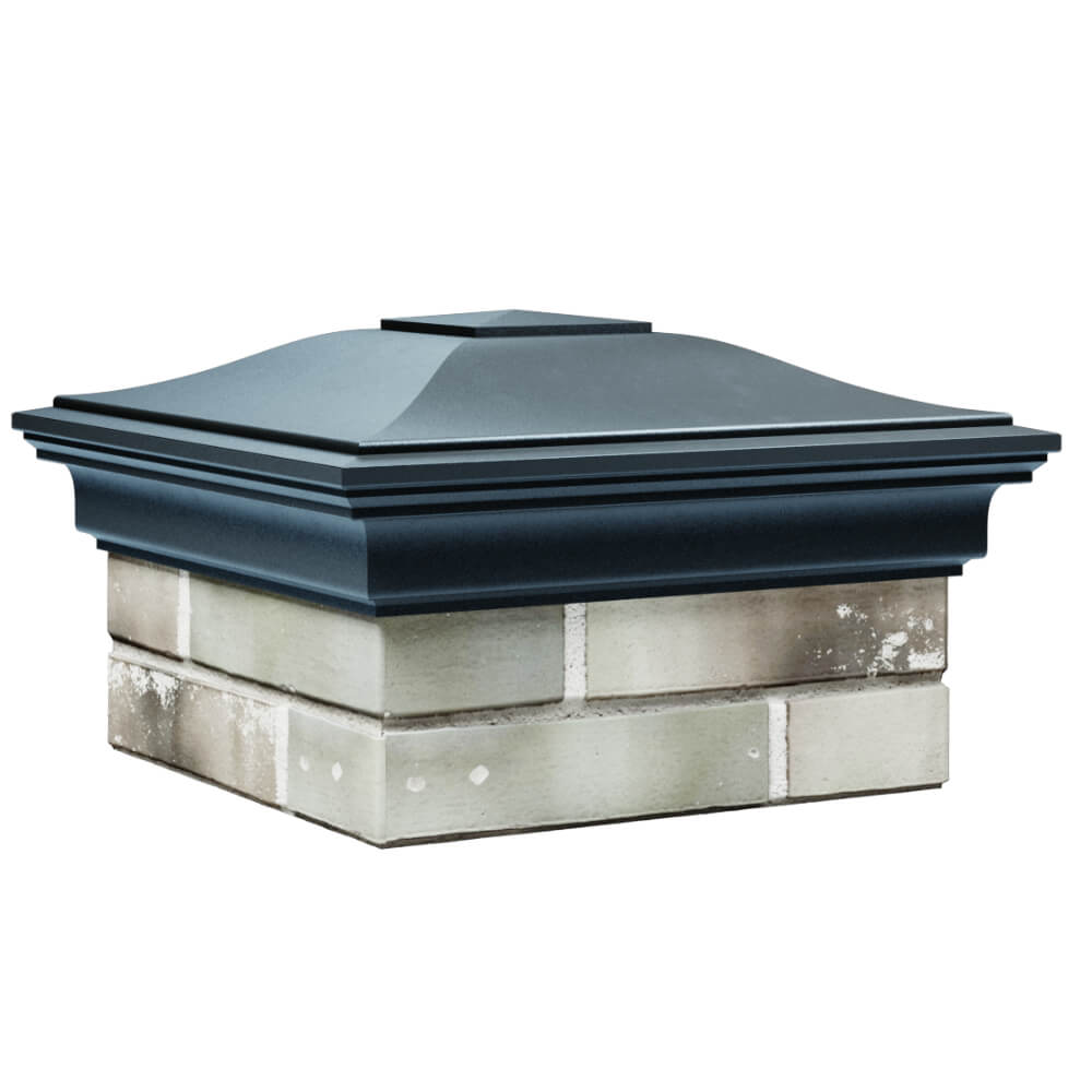 Колпак Zking Монблан Серый на столб 1.5х1.5 кирпича (385х385мм) в Переславле-Залесском фото