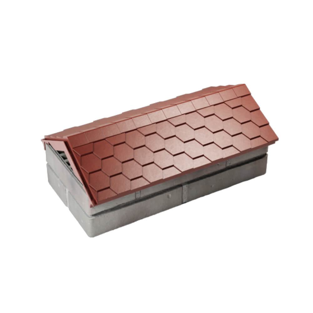 Парапет Zking Эверест Красный с посадкой на 1 кирпич (200/225/255мм) в Переславле-Залесском фото