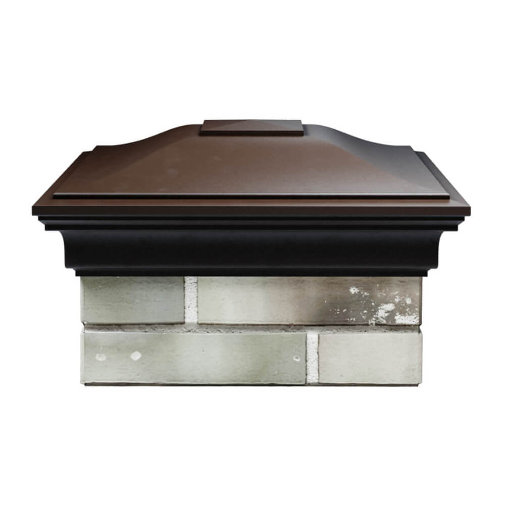 Колпак Zking Монблан Коричневый на столб 1.5х1.5 еврокирпича 0.7НФ (355х355мм) Переславль-Залесский фото