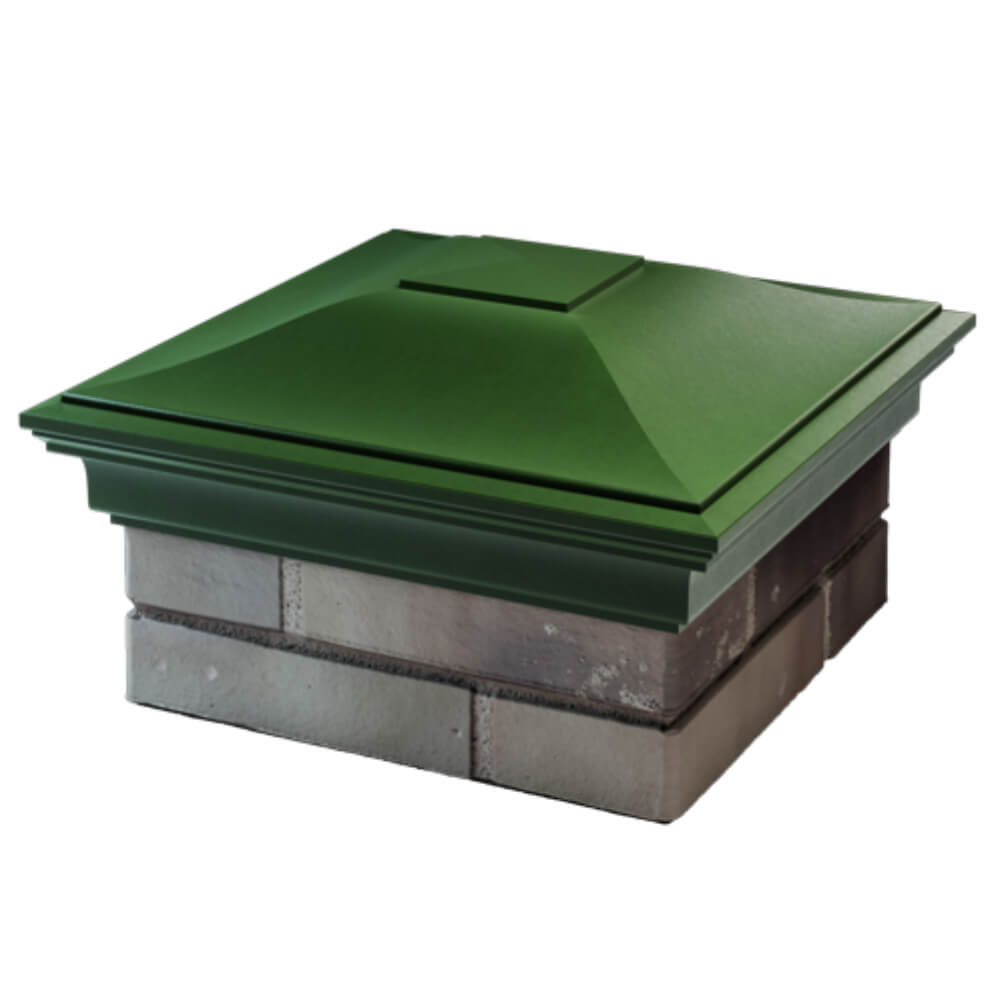 Колпак Zking Монблан Зеленый на столб 1.5х1.5 кирпича (385х385мм) в Переславле-Залесском фото