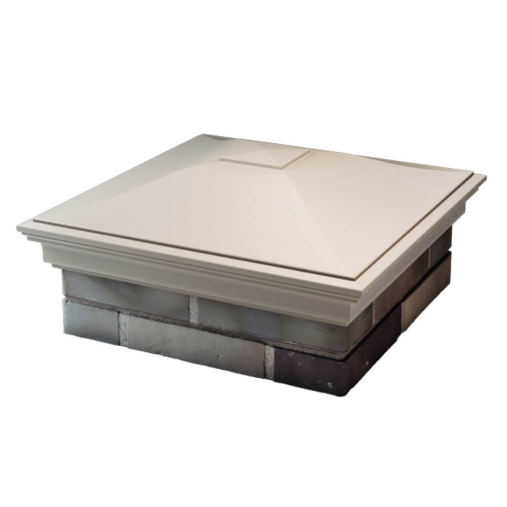 Колпак Zking Монблан Бежевый на столб 2х2 кирпича (515х515мм) в Переславле-Залесском фото