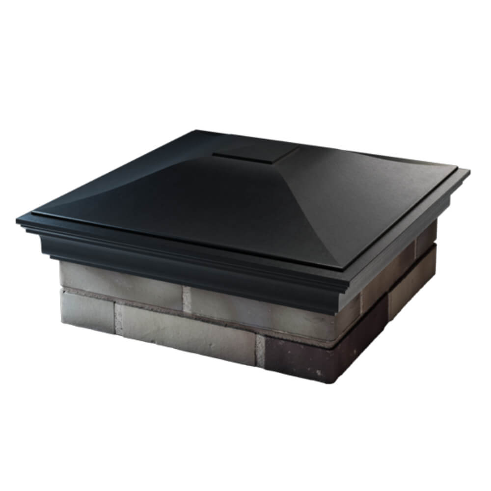 Колпак Zking Монблан Черный на столб 2х2 кирпича (515х515мм) в Переславле-Залесском фото