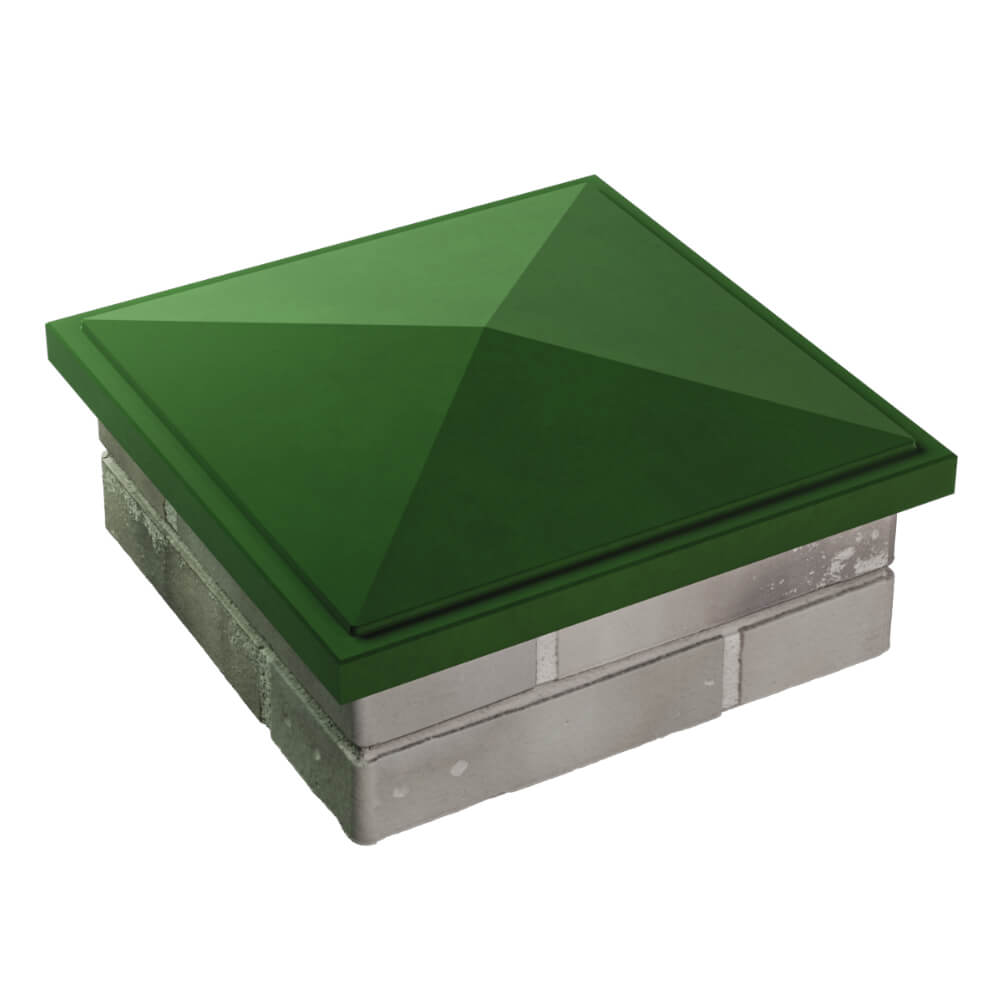 Колпак Zking БонаМоно Зеленый на столб 1.5х1.5 кирпича (385х385, 400х400мм) в Переславле-Залесском фото