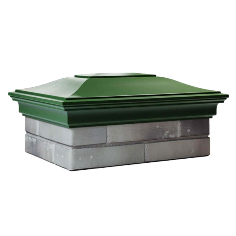 Колпак Zking Монблан Зеленый на столб 2х1.5 кирпича (515х385мм) в Переславле-Залесском фото