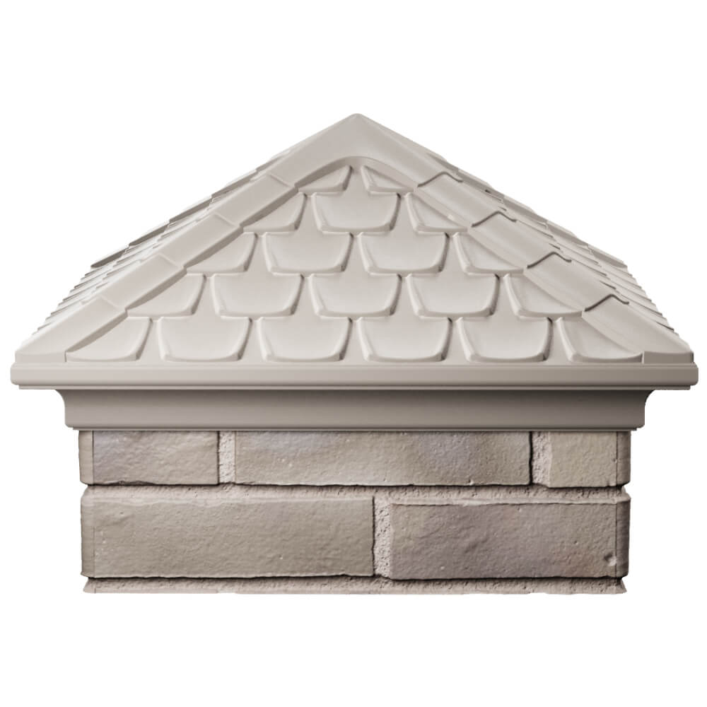 Колпак Zking Эльбрус Бежевый на столб 1.5х1.5 кирпича (385х385мм) Переславль-Залесский фото