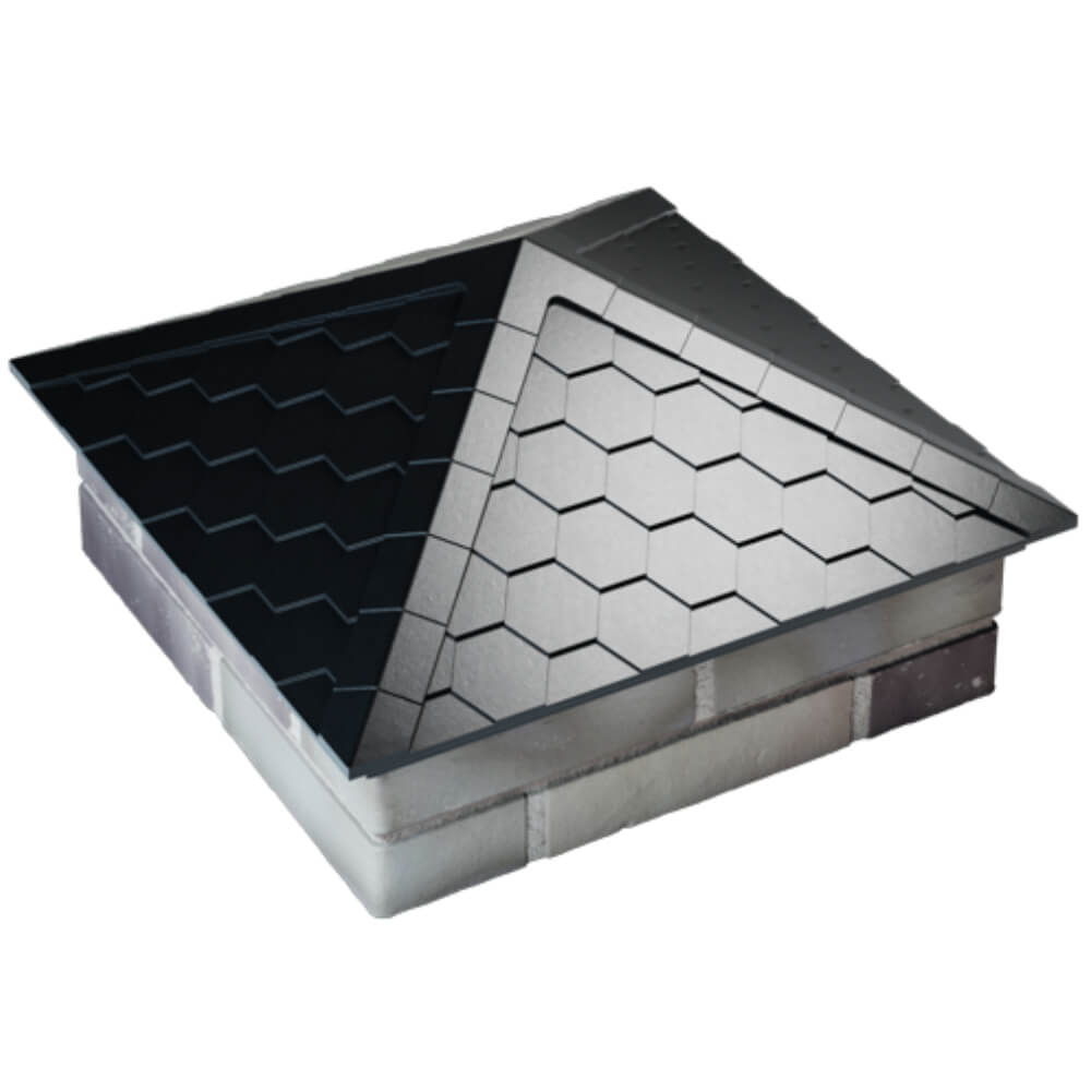 Колпак Zking Эверест Черный на столб 2х2 кирпича (535х535мм) Переславль-Залесский фото