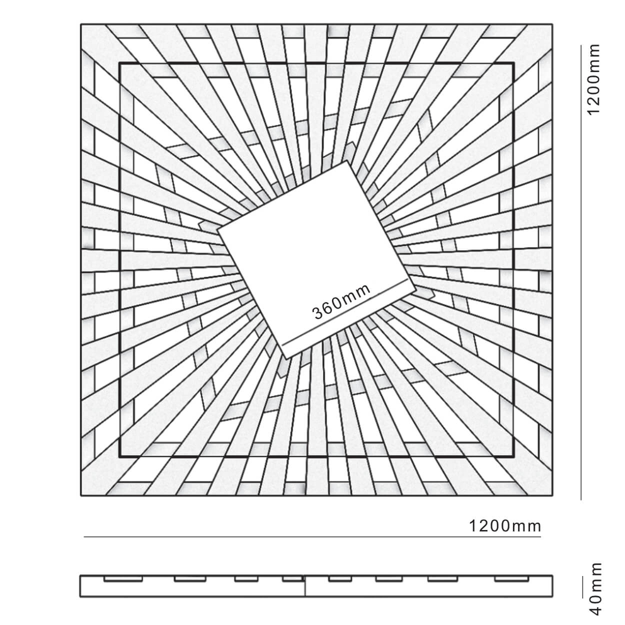 Приствольная решетка для дерева ZKING ATMOSPHERE 1.2х1.2м Бежевая в Переславле-Залесском фото