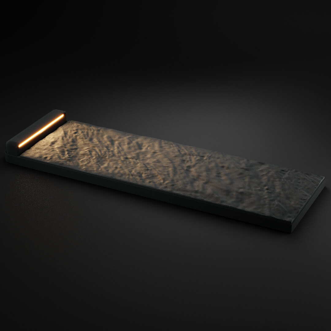 LED Светильник для шаговой плиты STONE Графитовый Серый 330х75х98мм в Переславле-Залесском фото