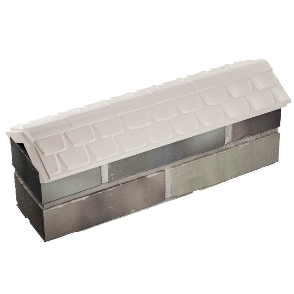 Парапет Zking Эльбрус Бежевый с посадкой на 0.5 кирпича (130мм) в Переславле-Залесском фото
