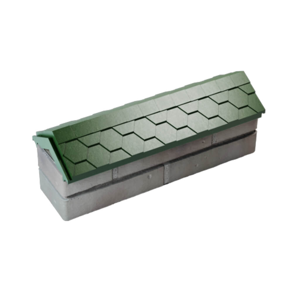 Парапет Zking Эверест Зеленый с посадкой на 0.5 кирпича (130мм) в Переславле-Залесском фото