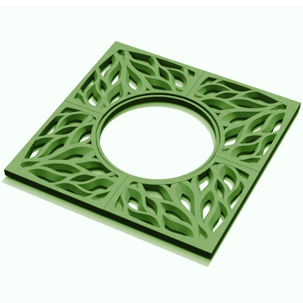 Приствольная решетка для дерева ZKING CRUST 1.2х1.2м Зеленая в Переславле-Залесском фото