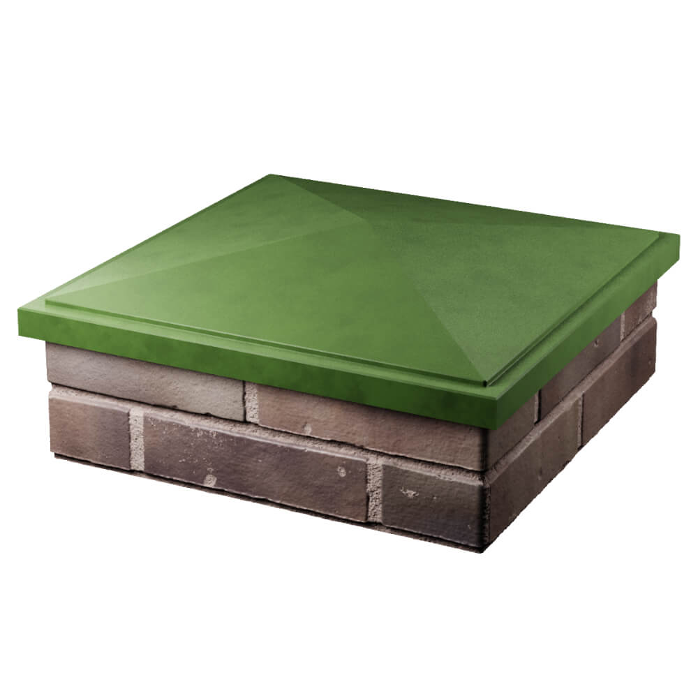 Колпак Zking БонаМоно Зеленый на столб 2х2 кирпича (515х515, 530х530мм) в Переславле-Залесском фото