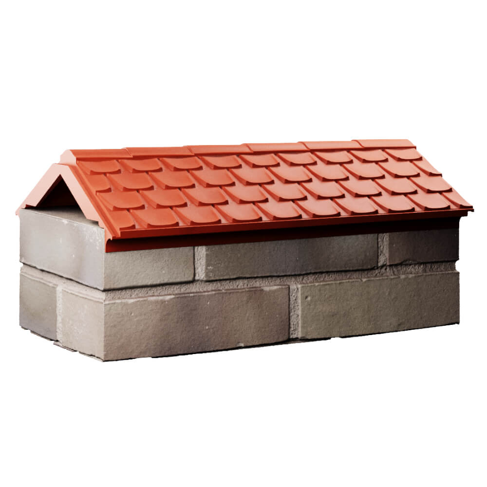 Парапет Zking Эльбрус Красный с посадкой на 1 кирпич (255мм) Переславль-Залесский фото