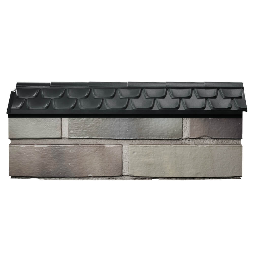 Парапет Zking Эльбрус Черный с посадкой на 0.5 кирпича (130мм) в Переславле-Залесском фото
