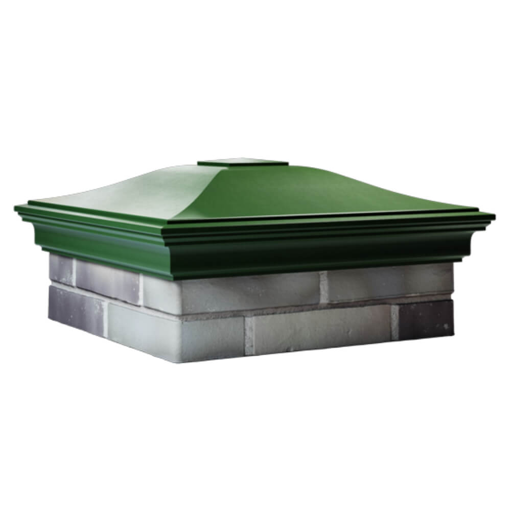 Колпак Zking Монблан Зеленый на столб 2х2 кирпича (515х515мм) в Переславле-Залесском фото